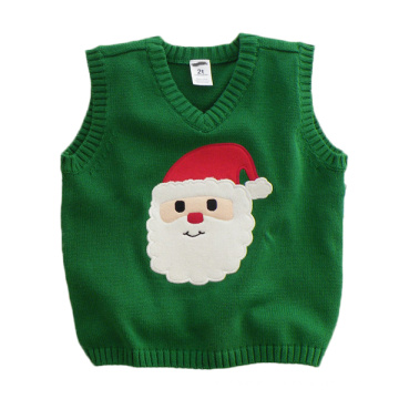15CSK013 2016 kids christmas sweater vest kid clothing